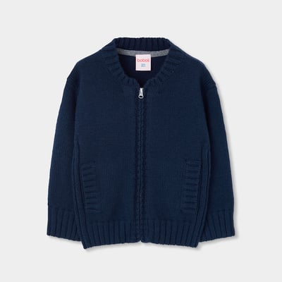 Veste garçon en maille avec fermeture éclair BOBOLI