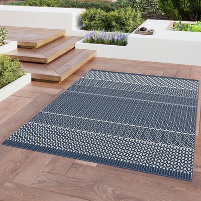 Tapis extérieur tissé kilim rectangle TUNDRA 2 UN AMOUR DE TAPIS