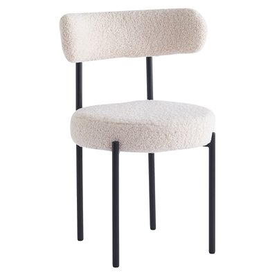 Lot de 2 chaises, métal et bouclette, LARS NORDLYS