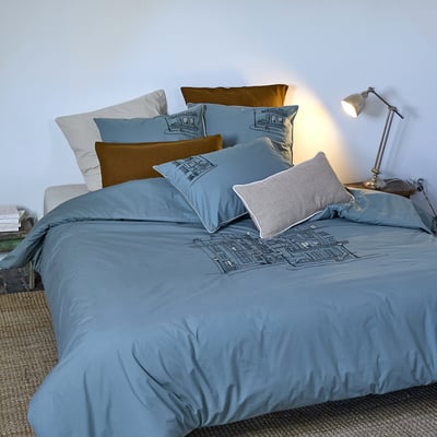 Housse de couette brodée LONDRES SYLVIE THIRIEZ