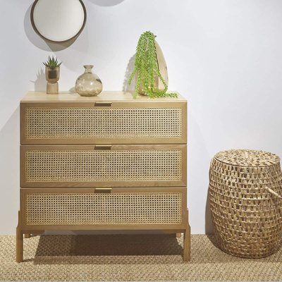 Commode 3 tiroirs Bois massif  GALA AKITEN RETAIL