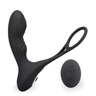 Stimulateur De Prostate Vibrant LOVE AND VIBES - 30 Modes, Silicone Noir, Neuf