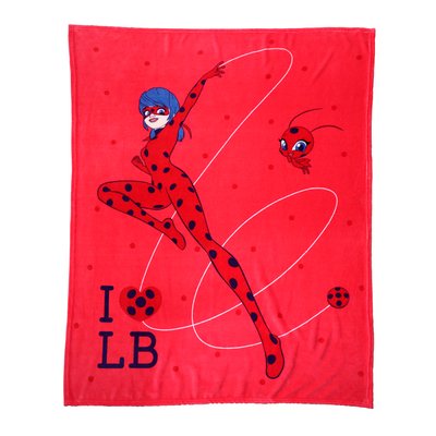Plaid Polaire Imprimé, Ladybug Jump MIRACULOUS