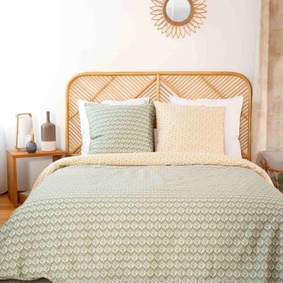 Parure housse de couette en satin de coton imprimée, Orient C DESIGN HOME TEXTILE