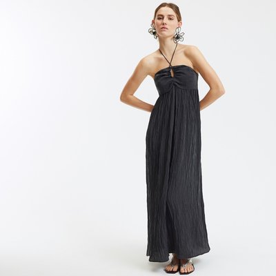 Vestido bustier largo, para anudar al cuello LA REDOUTE COLLECTIONS