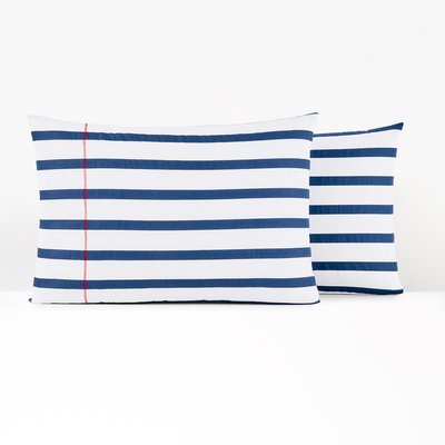 Malo Striped 100% Cotton Pillowcase LA REDOUTE INTERIEURS