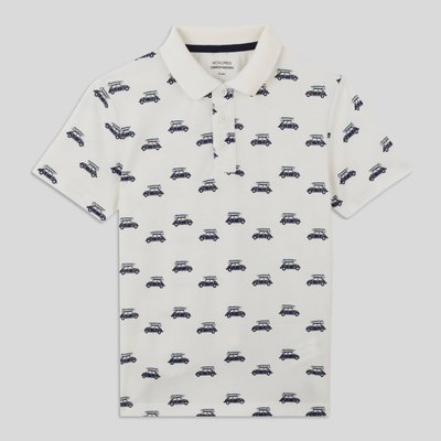 Polo manches courtes imprimé en coton BIO MONOPRIX