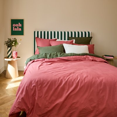 Housse de couette coton Neo bois de rose NEO CARRE BLANC