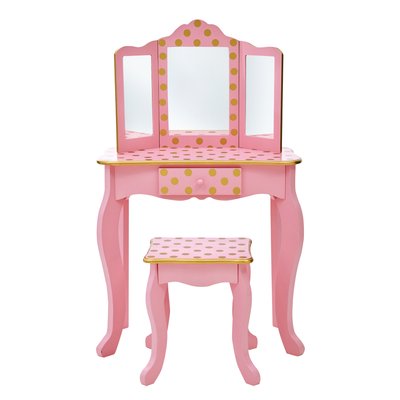 Coiffeuse Tabouret Enfant Bois FASHION PRINTS TEAMSON KIDS