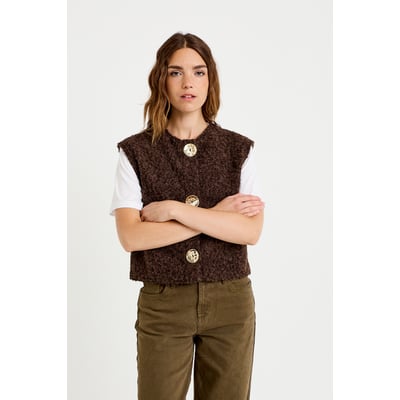 Gilet sans manches effet polaire CACHE CACHE