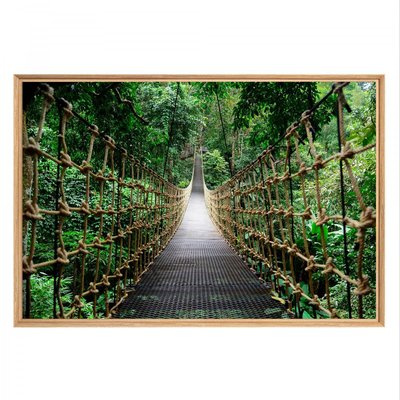 Tableau mural mat encadré pleine jungle CEANOTHE