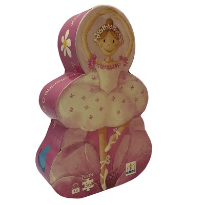 Puzzle 36 pièces - La ballerine à la fleur - Bon état DJECO
