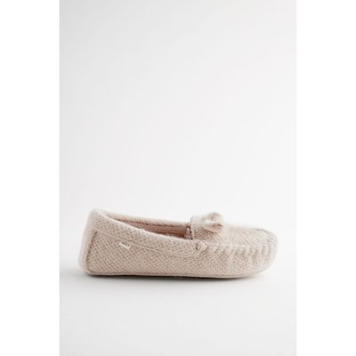 Chaussons style mocassins en maille avec nœud NEXT