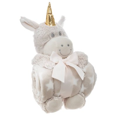 Plaid peluche LICORNE ATMOSPHERA