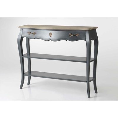 Console Murano Céleste 1 Tiroir + Étagères AMADEUS