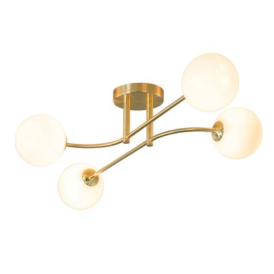Opal Brown Glass Ceiling Light SO'HOME