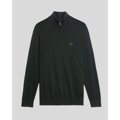 Pull camionneur en laine mérinos zippé LYLE & SCOTT