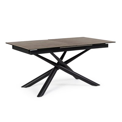 Table à manger rectangulaire extensible en céramique 6/8 places L160/220 - SOLINE HELLIN, DEPUIS 1862