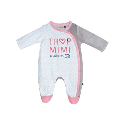 Dors bien inola velours rase ouverture devant naissance SUCRE D'ORGE