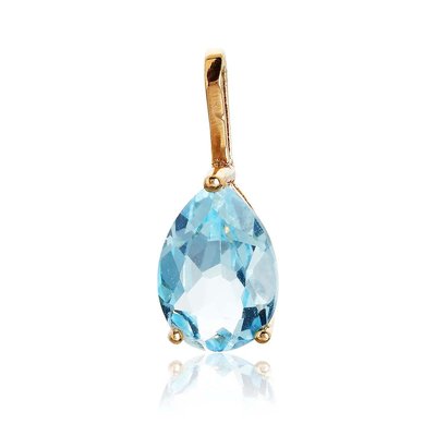 Pendentif en or 375 et topaze CLEOR