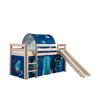 Lit Compact avec Toboggan + Rideau de lit Astro + Tunnel de lit Astro VIPACK
