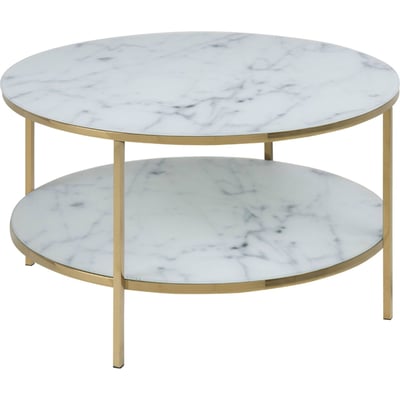 Table basse ronde ALISMA verre fait main RECOLLECTION