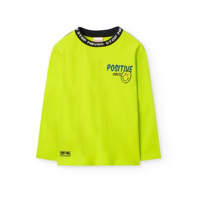 T-shirt en coton à manches longues BOBOLI