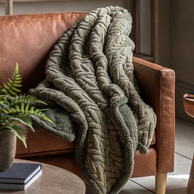 Herringbone Sherpa Throw ÉDITÉ