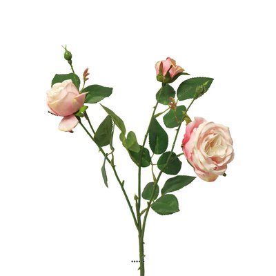 Rose Paris artificielle, ramifiée, 3 tête ARTIFICIELLES
