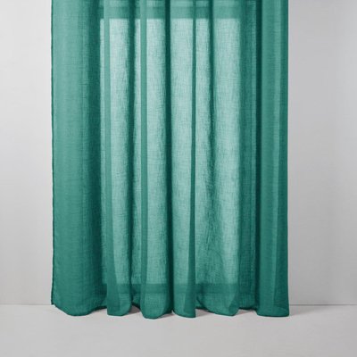 Voilage Milos  en Aspect lin vaporeux Blanc 200x298 cm MADURA