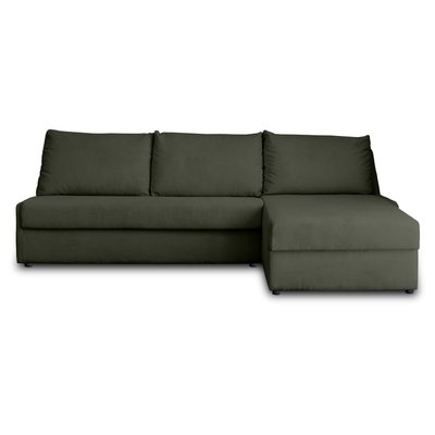 Canapé d'Angle Convertible en Velours côtelé 4 places - PALMIRA LISA DESIGN
