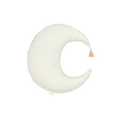 Coussin Lune L1N0 en lin français lavé NOBODINOZ