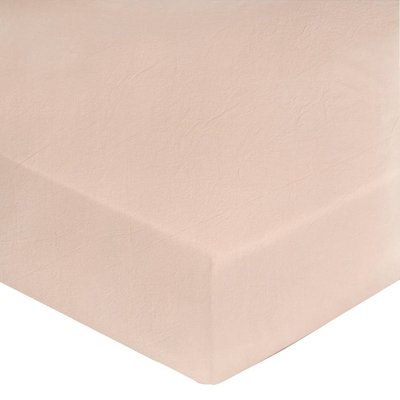 Drap housse percale lavée - BOHEME BLANC DES VOSGES