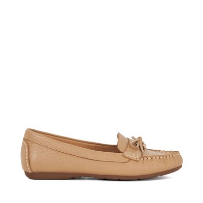 Mocassins en cuir avec n-ud coupe large - Wide Fit GROVERS DUNE LONDON