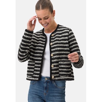 Veste bouclette à rayures ZERO