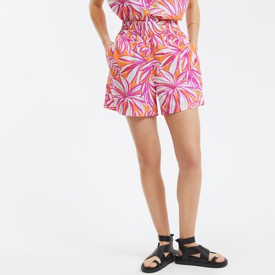 Shorts mit elastischem Bund, Blumendruck LA REDOUTE COLLECTIONS