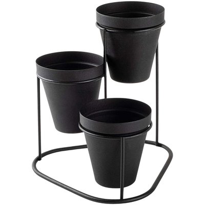 Cache-pots en métal 3 pots Decorative HANAH HOME