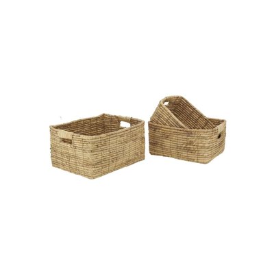 Corbeilles de rangement en jacinthe roulée AUBRY GASPARD