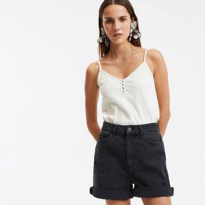 Vest T-shirt with shoestring straps LA REDOUTE COLLECTIONS