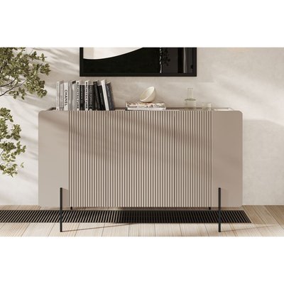 Buffet bas en panneaux de particules et MDF 4 portes 150 cm, MATHILDE BOBOCHIC