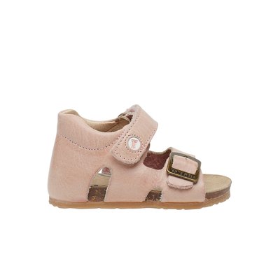Sandales en cuir avec boucle et scratch BEA FALCOTTO