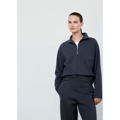 Sweat-shirt col montant zippé MANGO