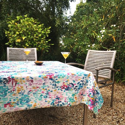 Nappe enduite carrée ou rectangle Reflets FLEUR DE SOLEIL