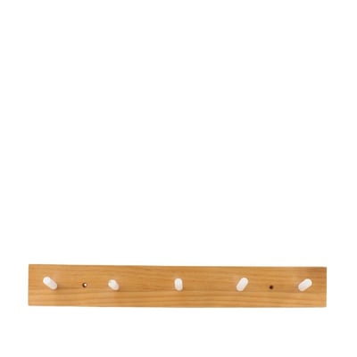 Patère en pin 5 têtes 48x6cm ORNAMI