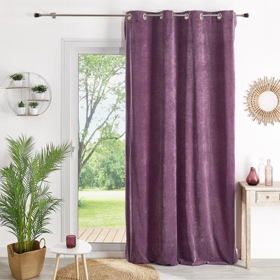 Rideau ameublement en velours uni HOME MAISON