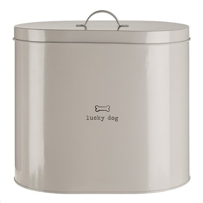 Adore Pets Bin With Spoon, 6.5Ltr Dog Food Storage - Natural SO'HOME