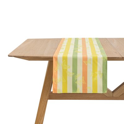 Chemin de table en Coton, BAL DES PAPILLONS LE JACQUARD FRANCAIS