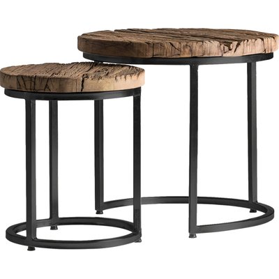 Tables gigognes en teck, Akron (lot de 2) RECOLLECTION