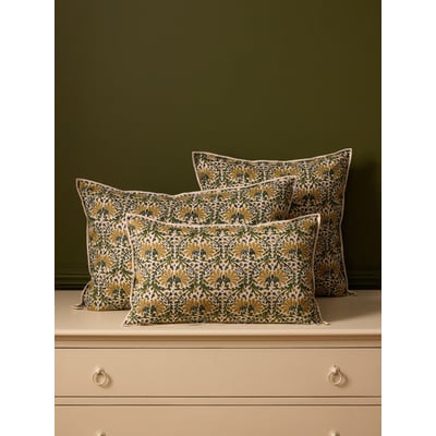 Housse de coussin imprimé indien CYRILLUS