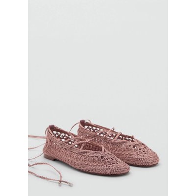 Ballerines crochet lanières MANGO